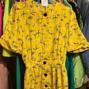 Vintage Yellow Dress